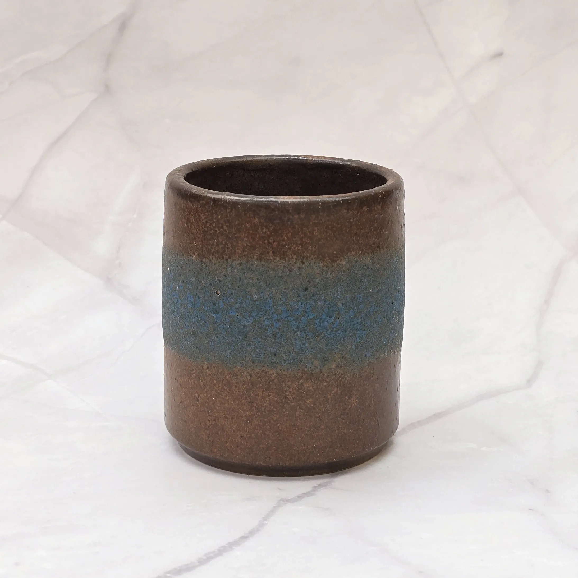West Germany pot blauwe streep