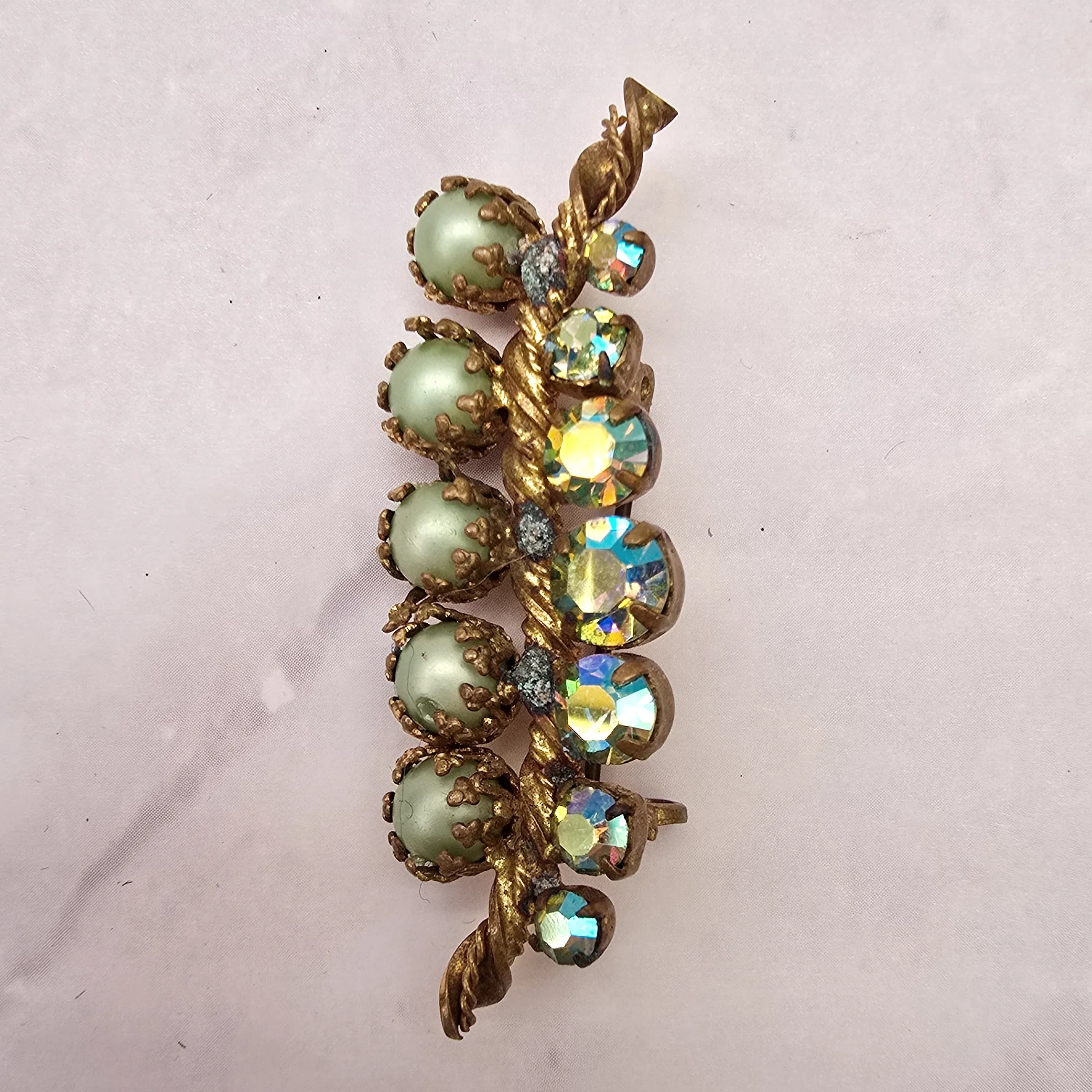 Druiventros broche