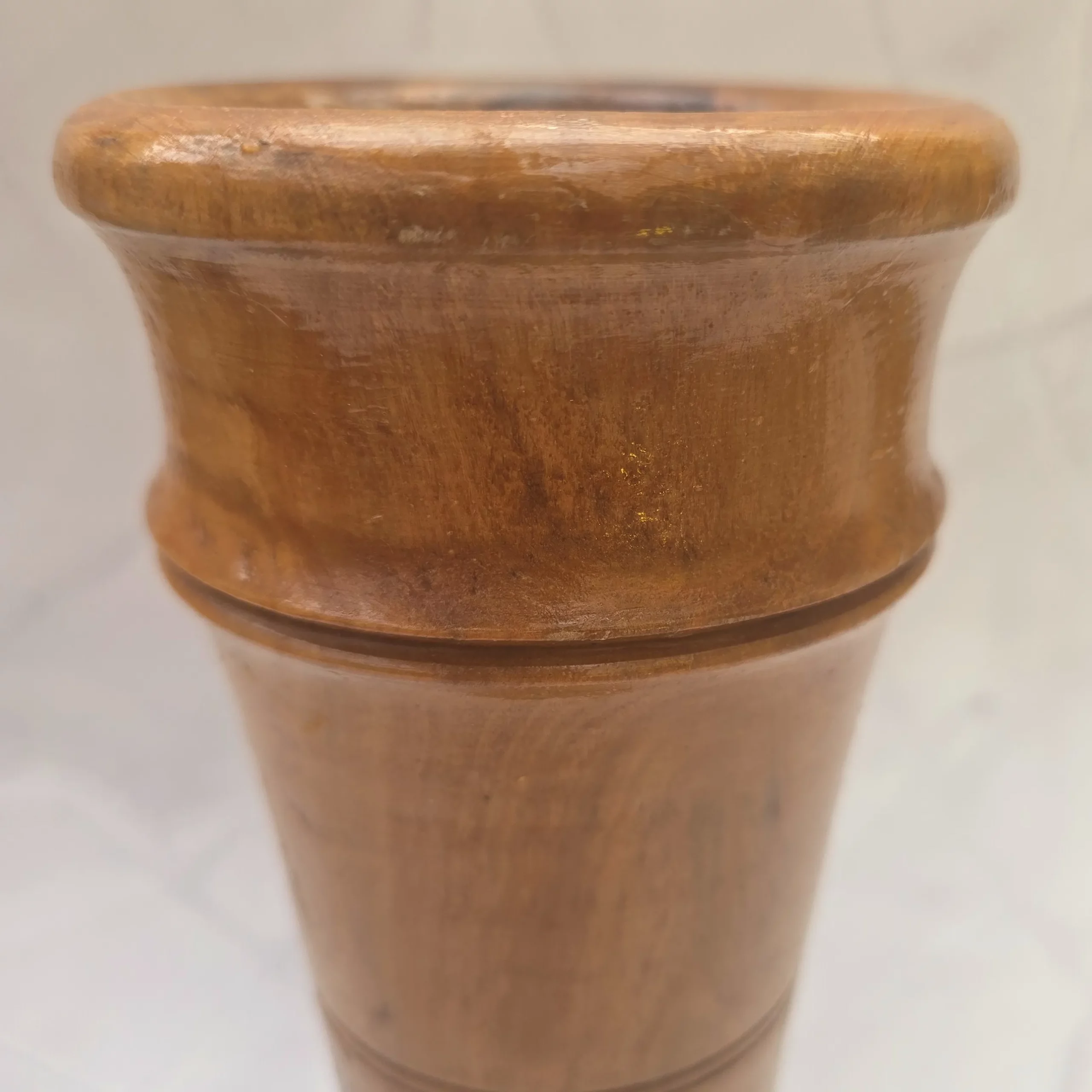 Houten vaas glad - Afbeelding 4