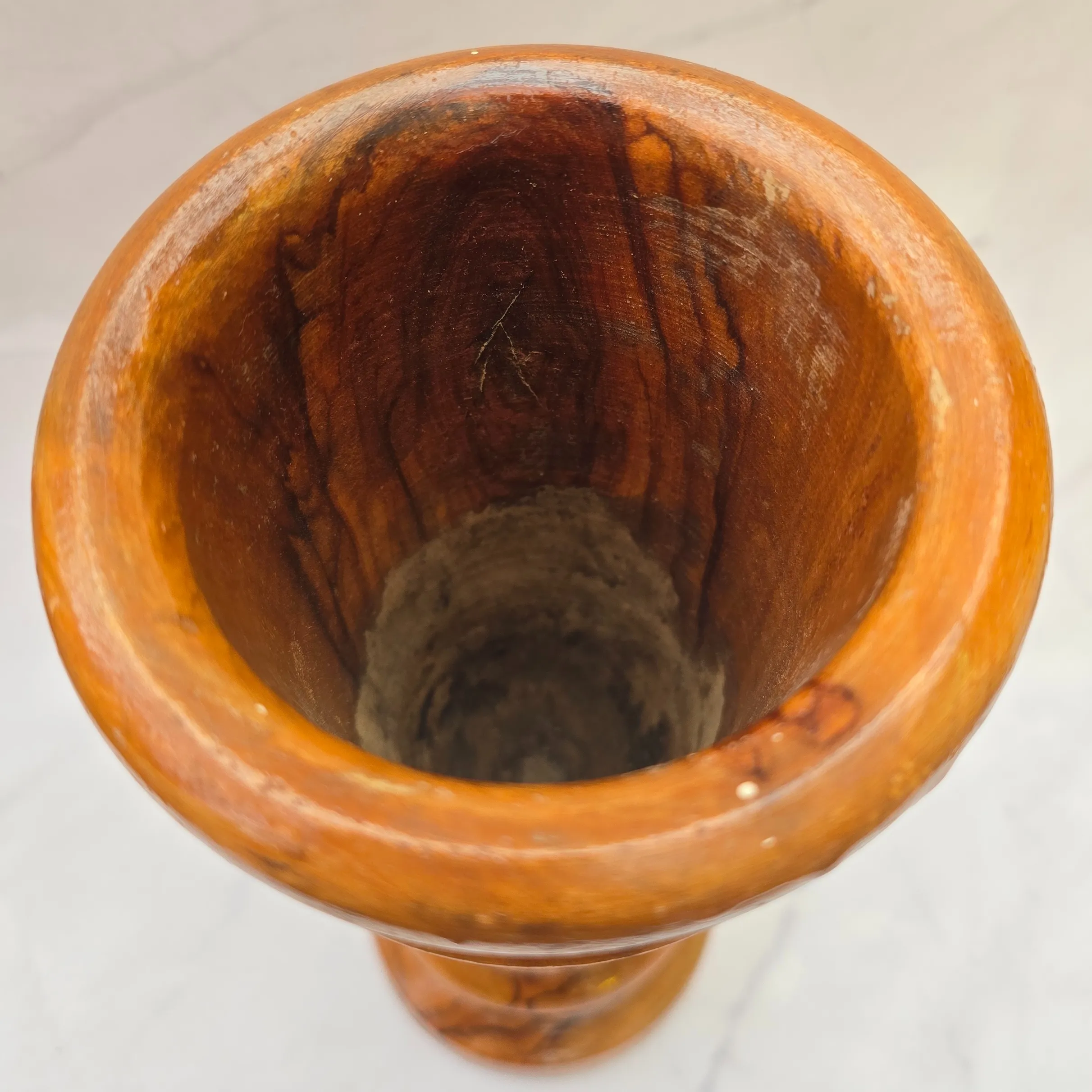 Houten vaas glad - Afbeelding 3