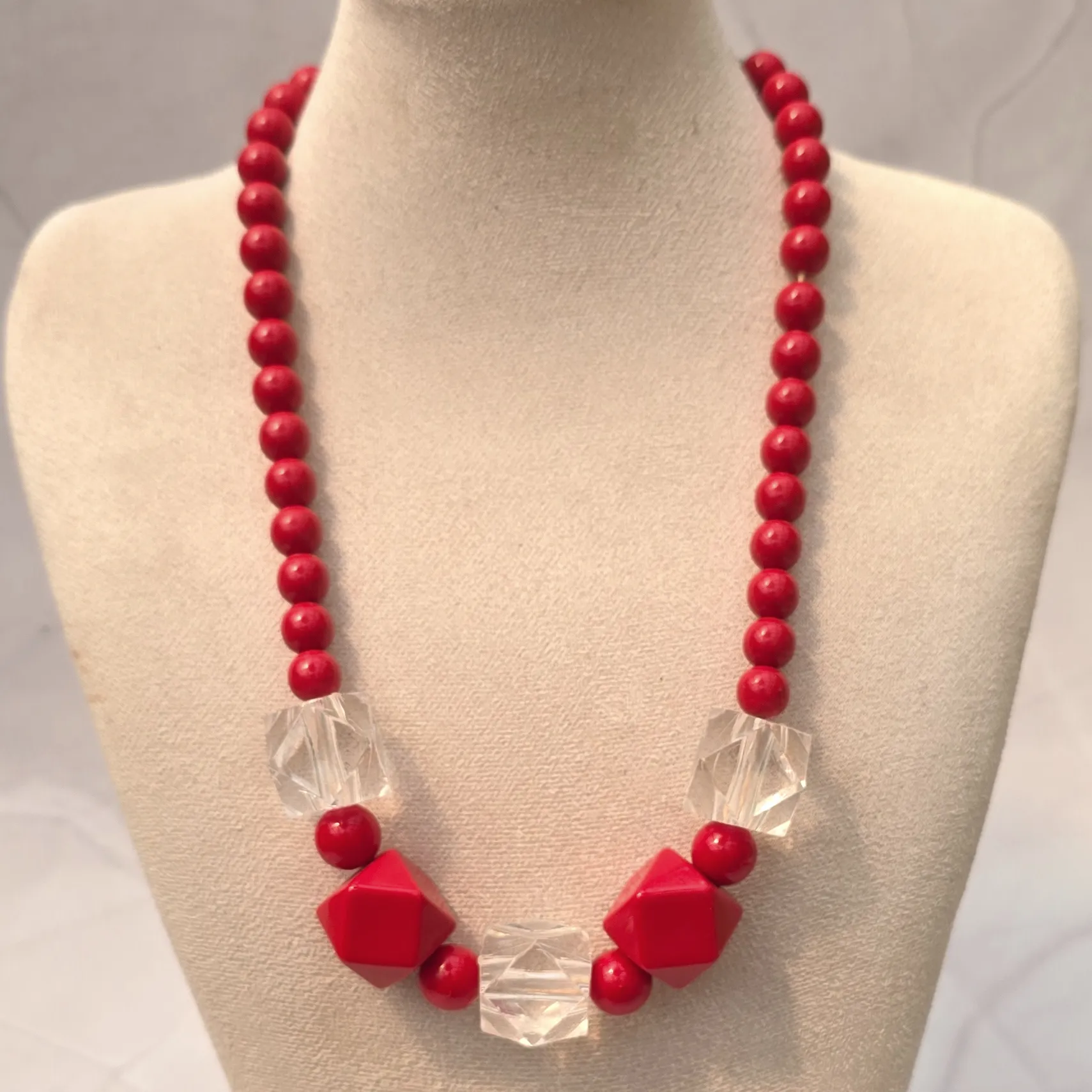 Vintage ketting rood