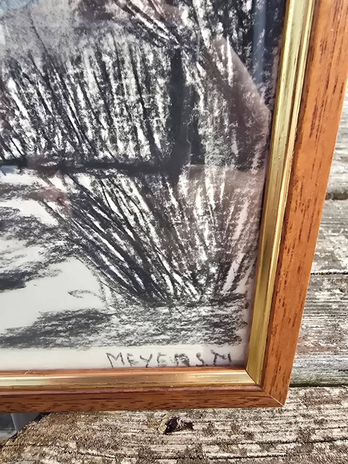 Houtskool tekening Meyers - Afbeelding 2