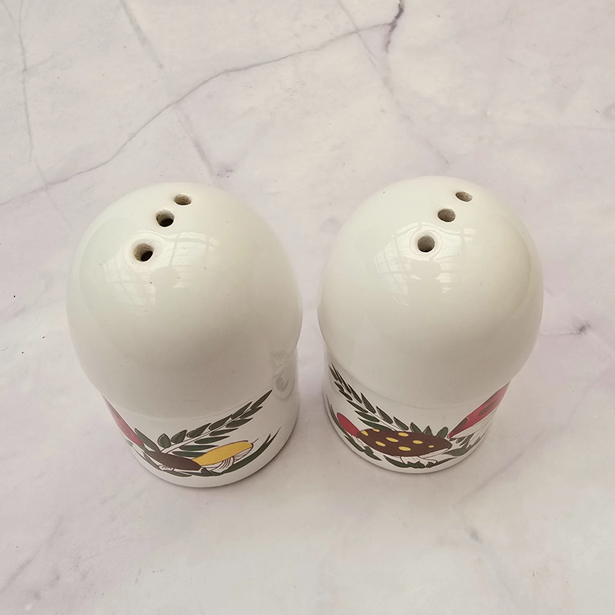 Peper en Zoutstel Paddenstoelen wit - Afbeelding 3